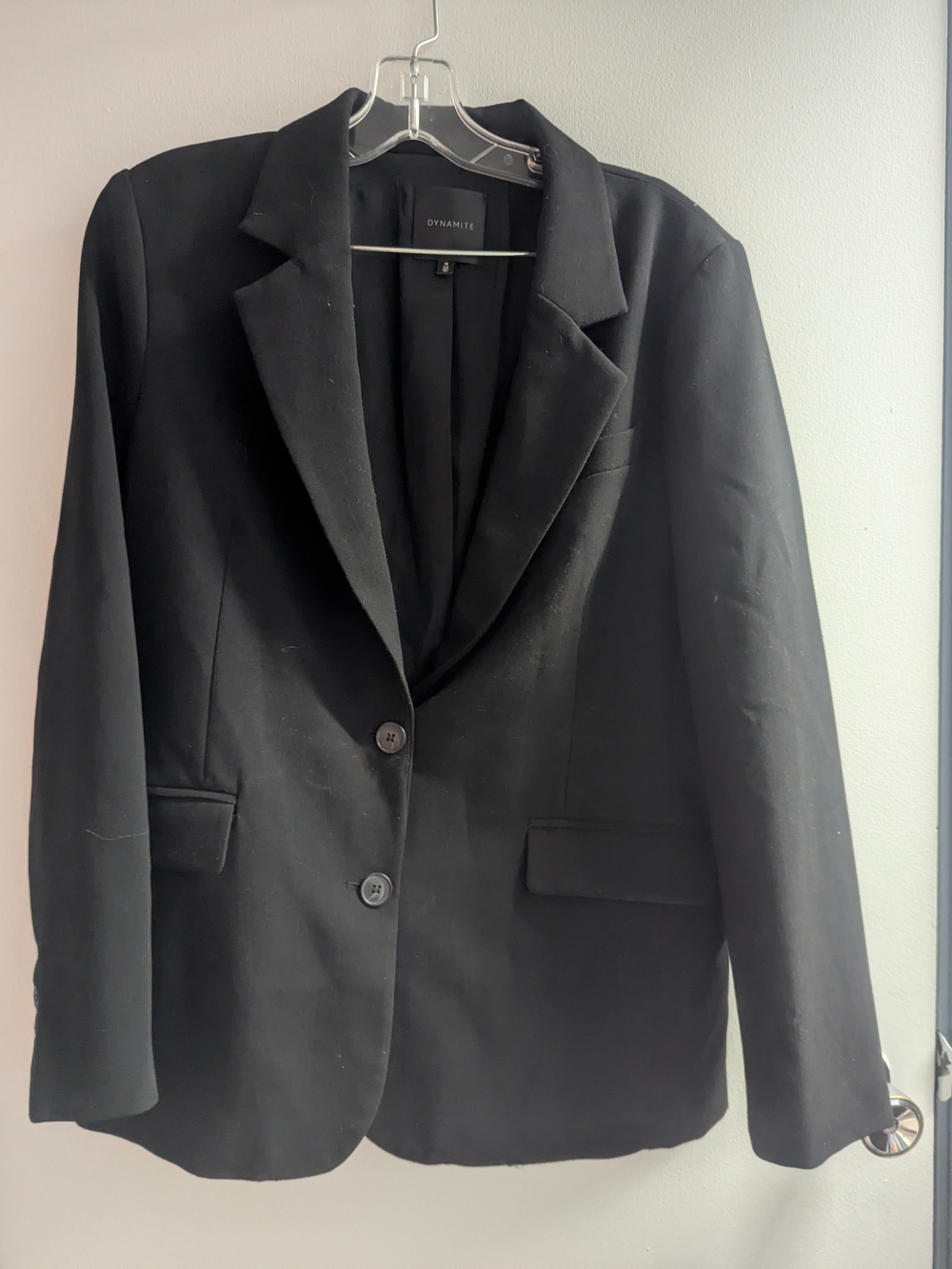 Dynamite Black Single-Breasted Blazer